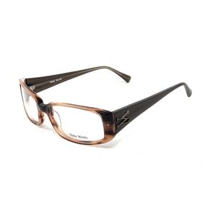 Authentic VERA WANG V193 AM Amber Brown Women's Eyeglasses Frames 50mm